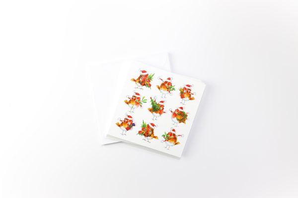 Christmas Cards: Festive Robins
